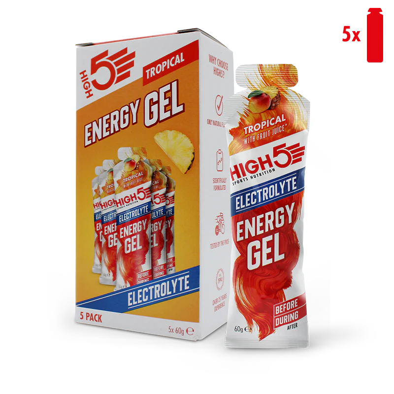High5 Energigel Elektrolyt Tropical (5x60g) DATUMVARA