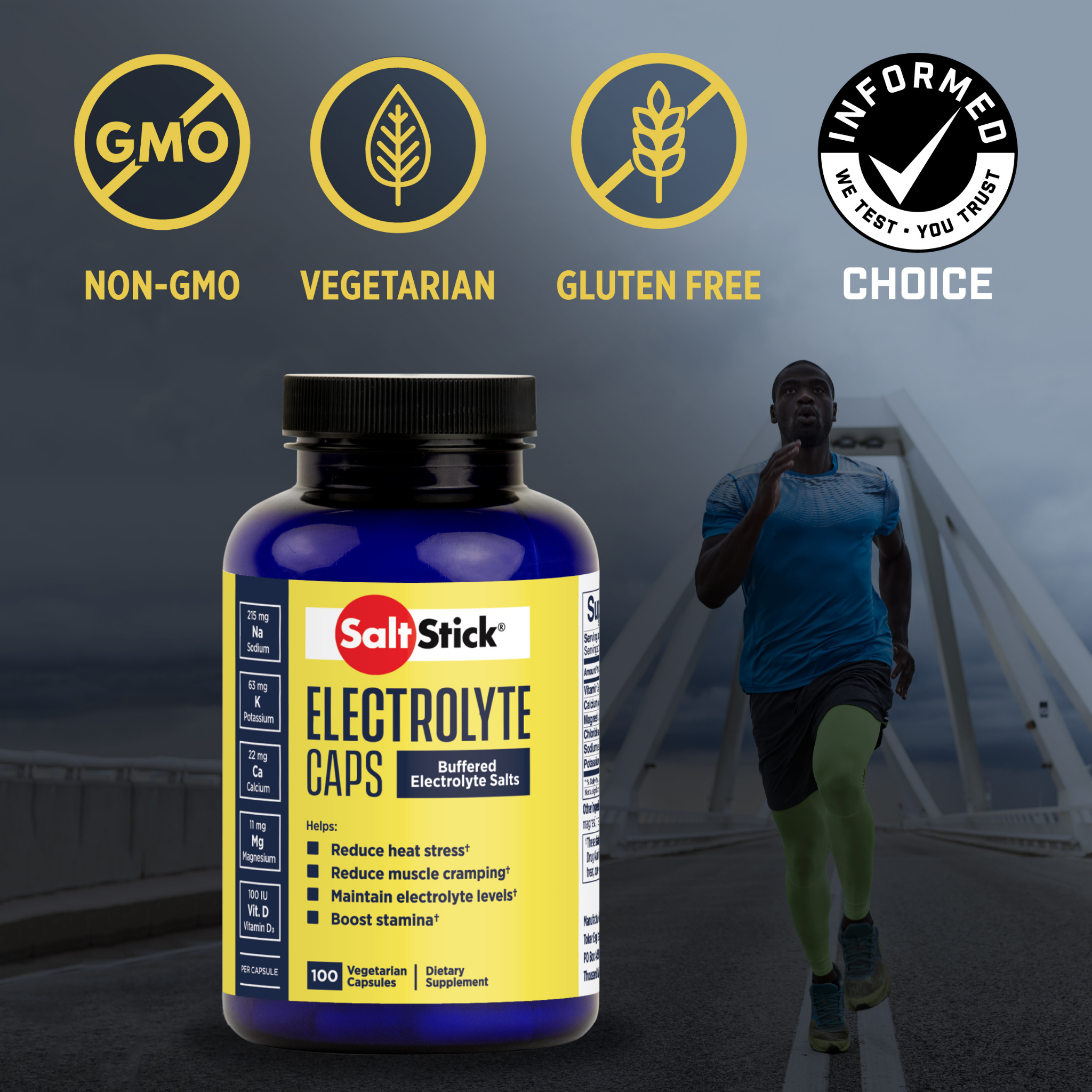 SaltStick elektrolytkapslar (100 kapslar) - DATUM PRODUKT