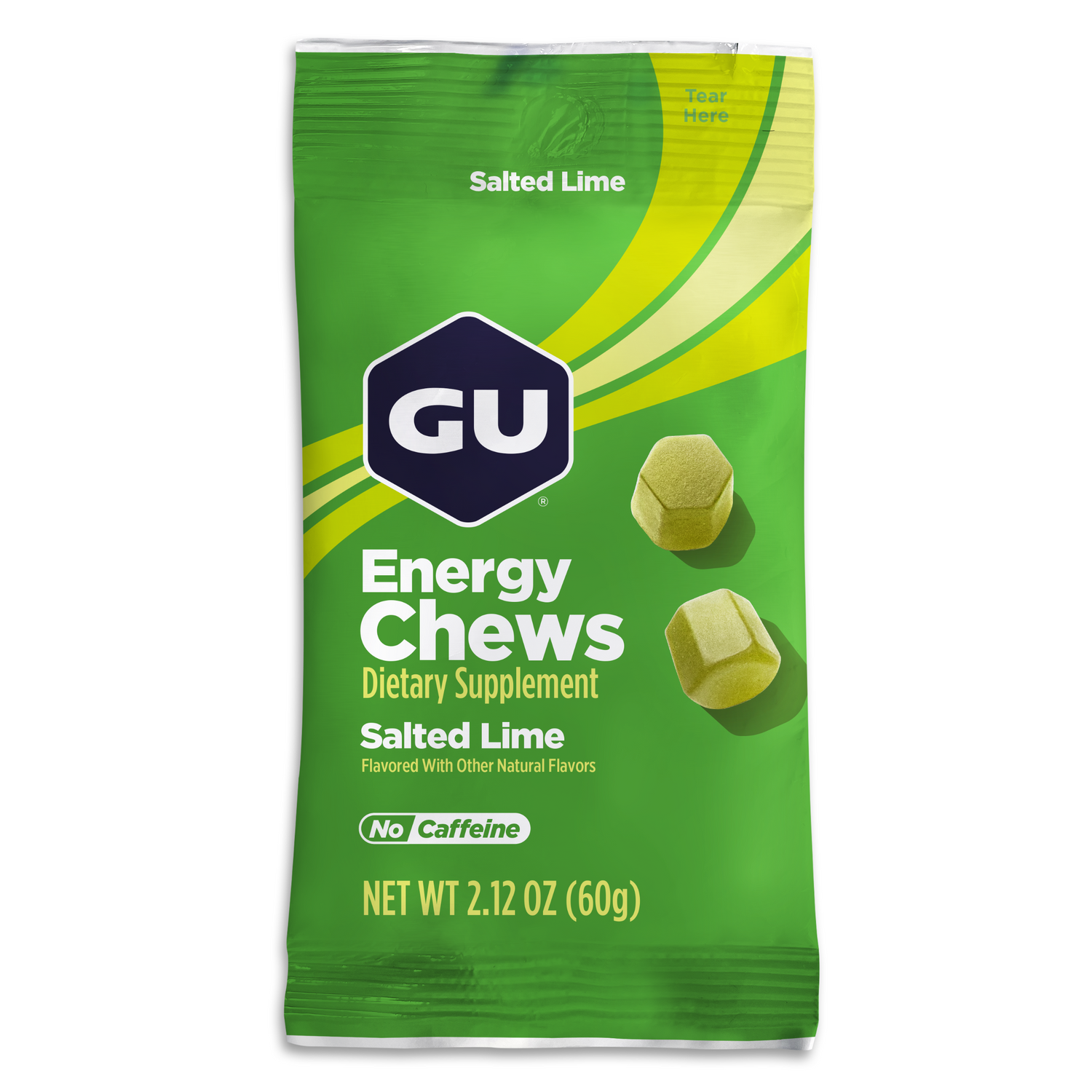 GU Energy Chews Salted Lime 12 x 60 g