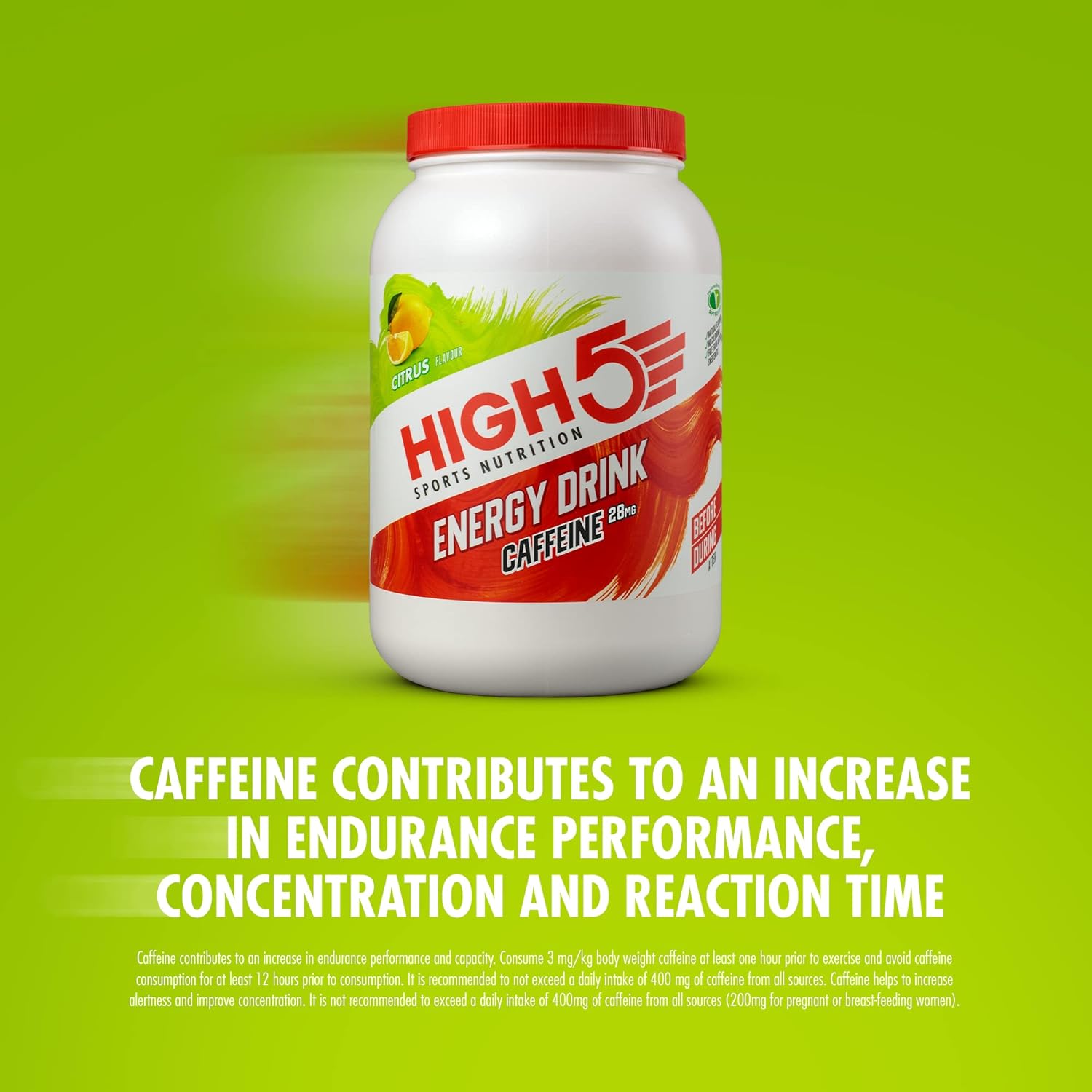 High5 Energidryck Citrus med koffein (2,2 kg)