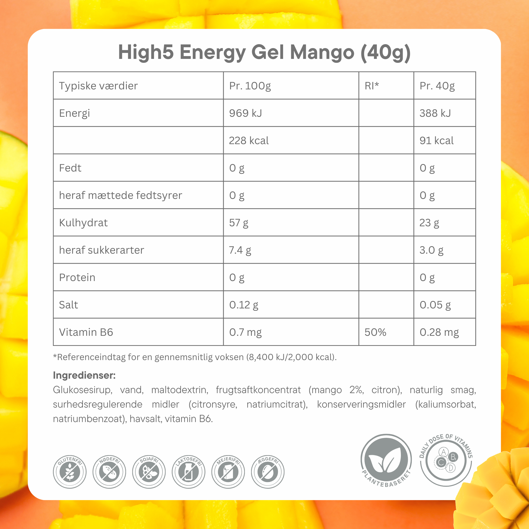 High5 Energigel Svarta vinbär 40 gx 20 st.