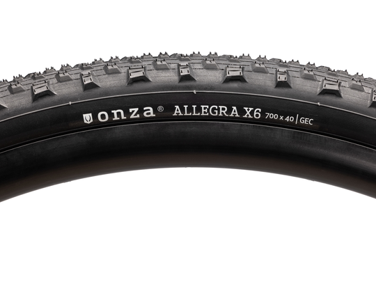 ONZA Allegra X6 Black 700x50C 675g Gravel vikbart däck