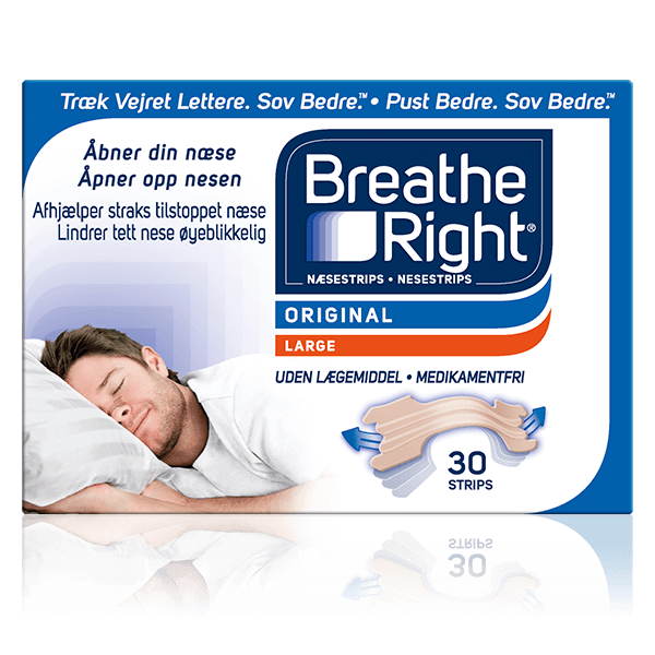 Breathe Right® Näsremsor – Beige 30 st