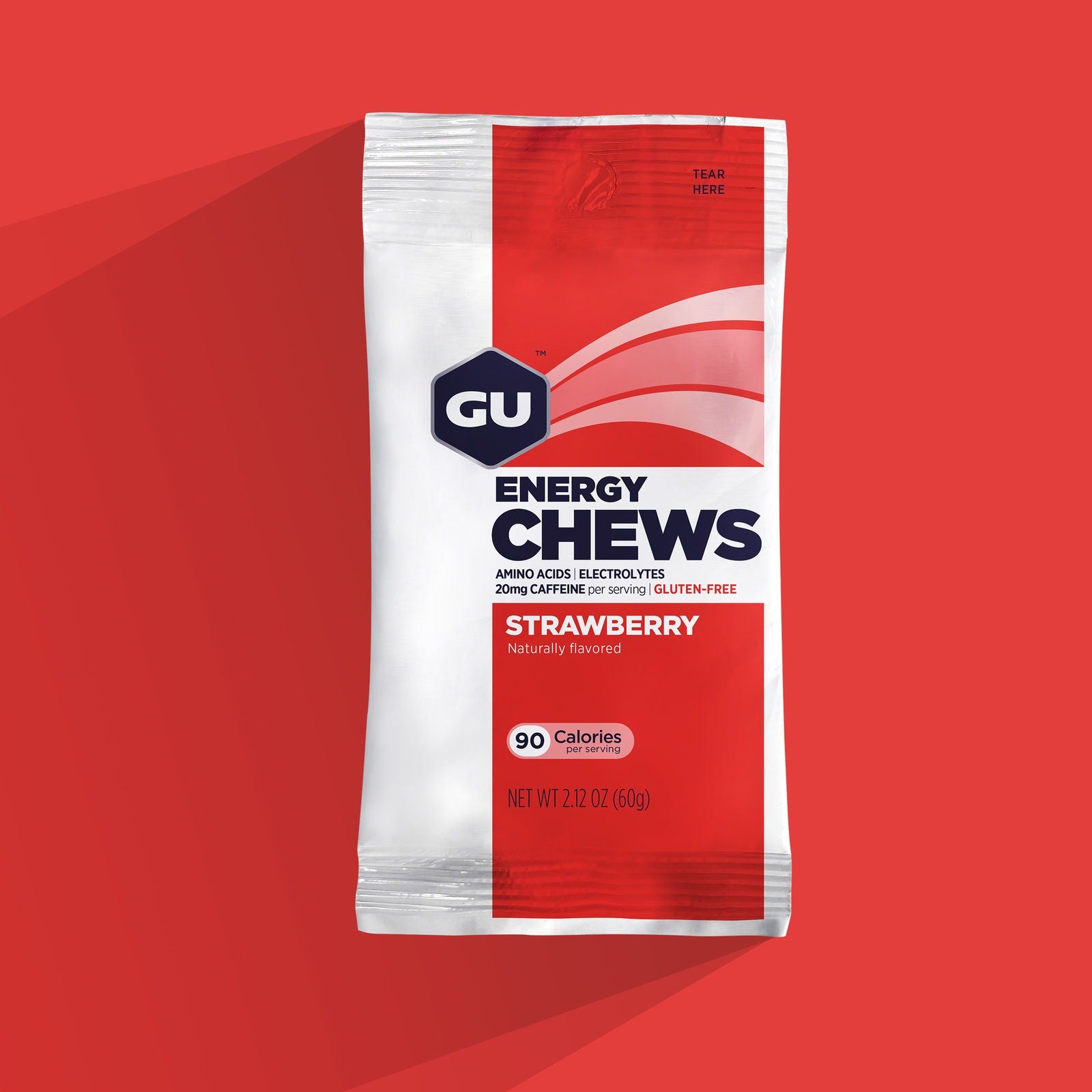 GU Energy Chews Strawberry 60g