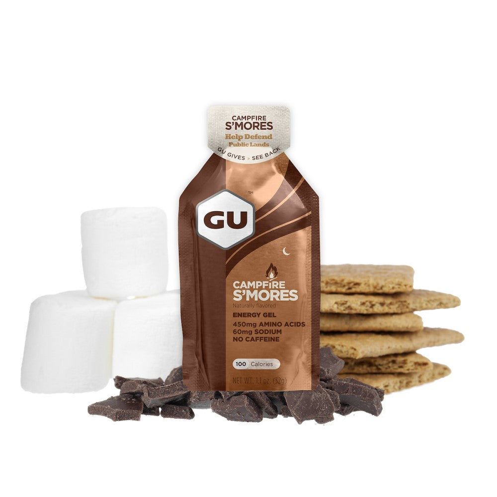 GU Energy Energigel Campfire S'mores utan koffein 32g