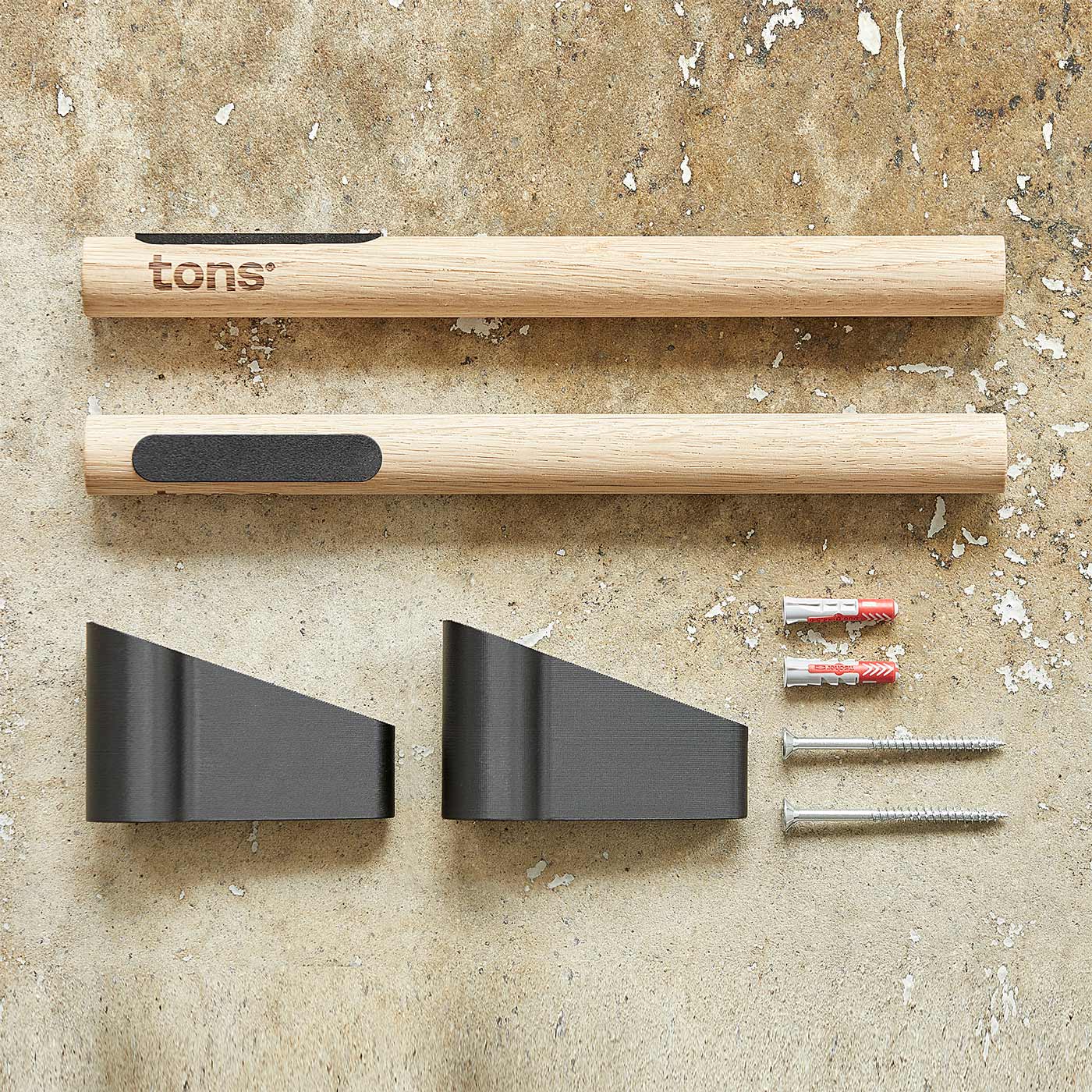 Tons Studio Väggfäste Natural Oak Road (32cm)