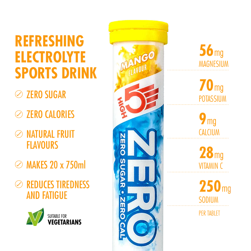 High5 Electrolyte Tabs ZERO Mango (20 tabs)