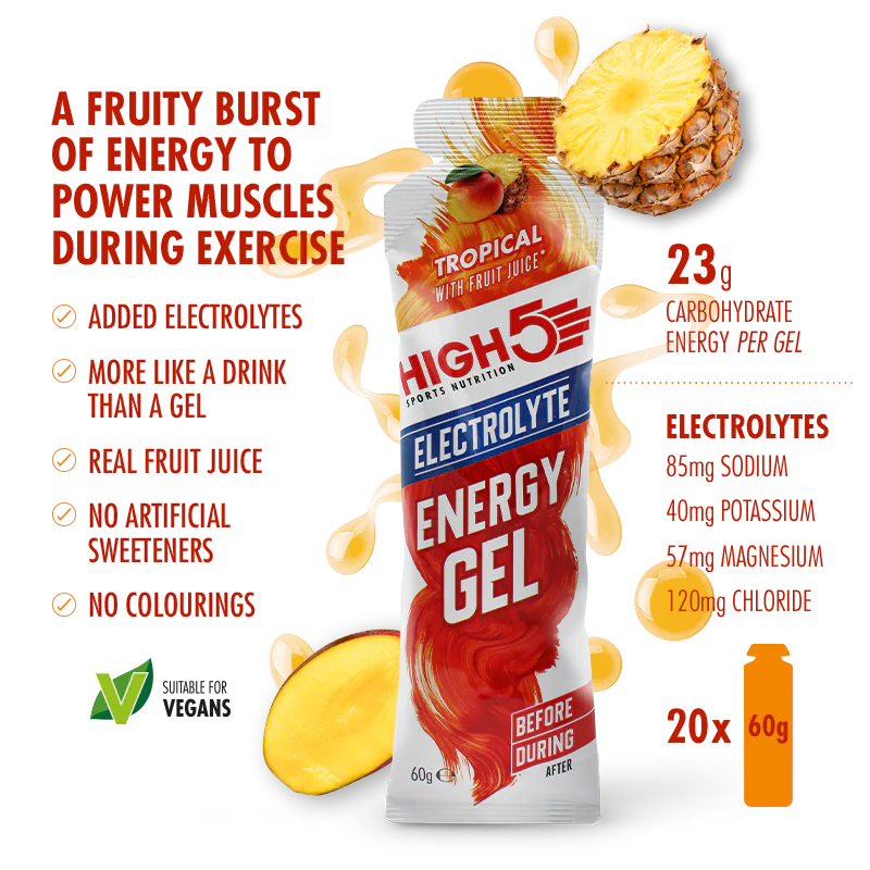 High5 Energigel Elektrolyt Tropical (5x60g) DATUMVARA