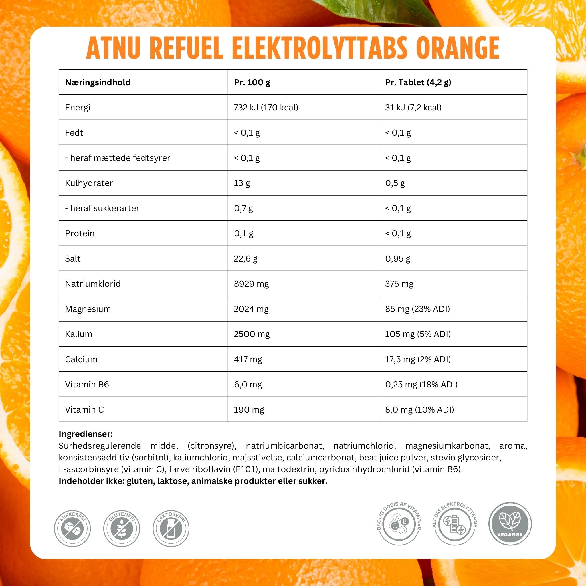 ATNU Refuel Electrolyte tabs Orange (20 tabs)