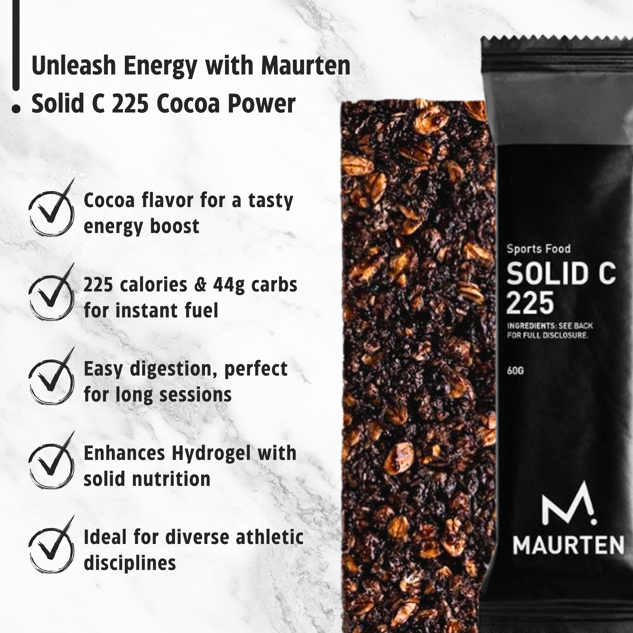 Maurten Energy bar Solid C 225 (60g)