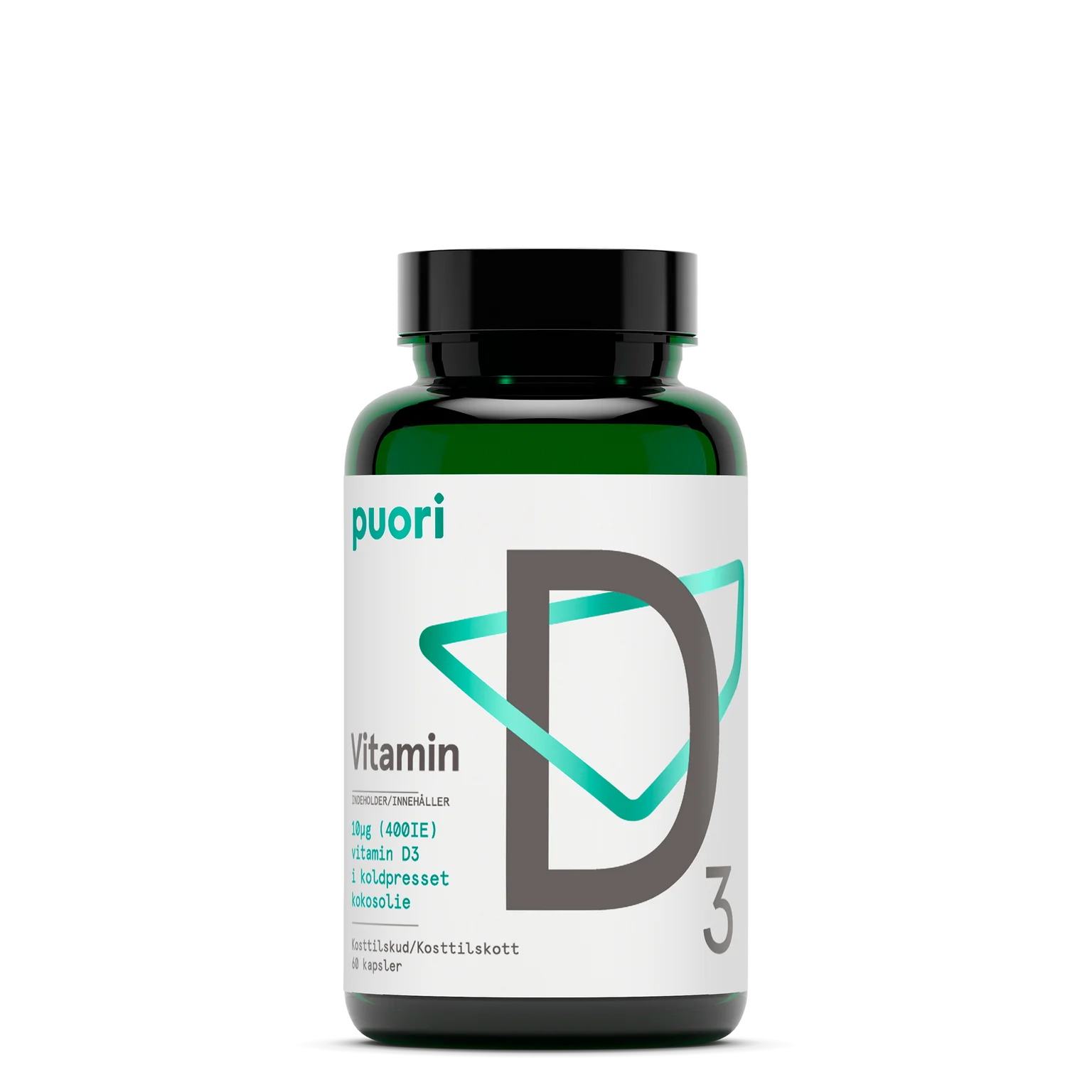 Puori D3 Vitamin 400IE (60 kapslar)