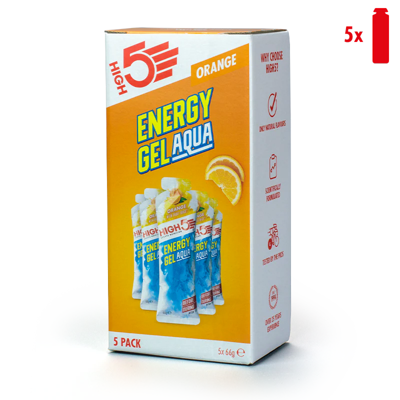 High5 Energygel Aqua Orange 5x66 g Kort datum
