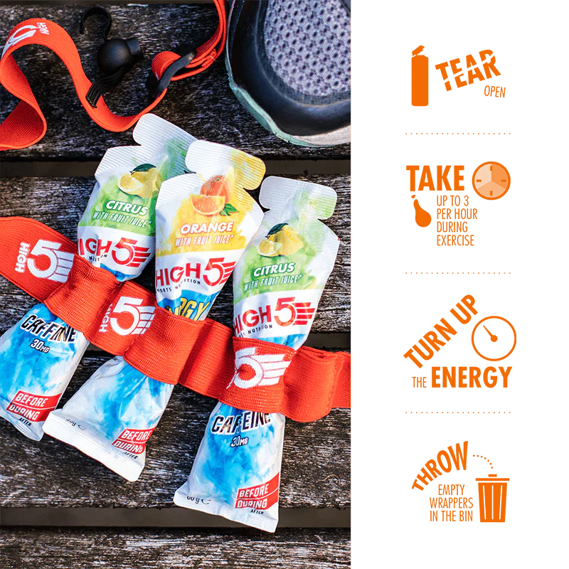 High5 Energygel Aqua Orange 5x66 g Kort datum