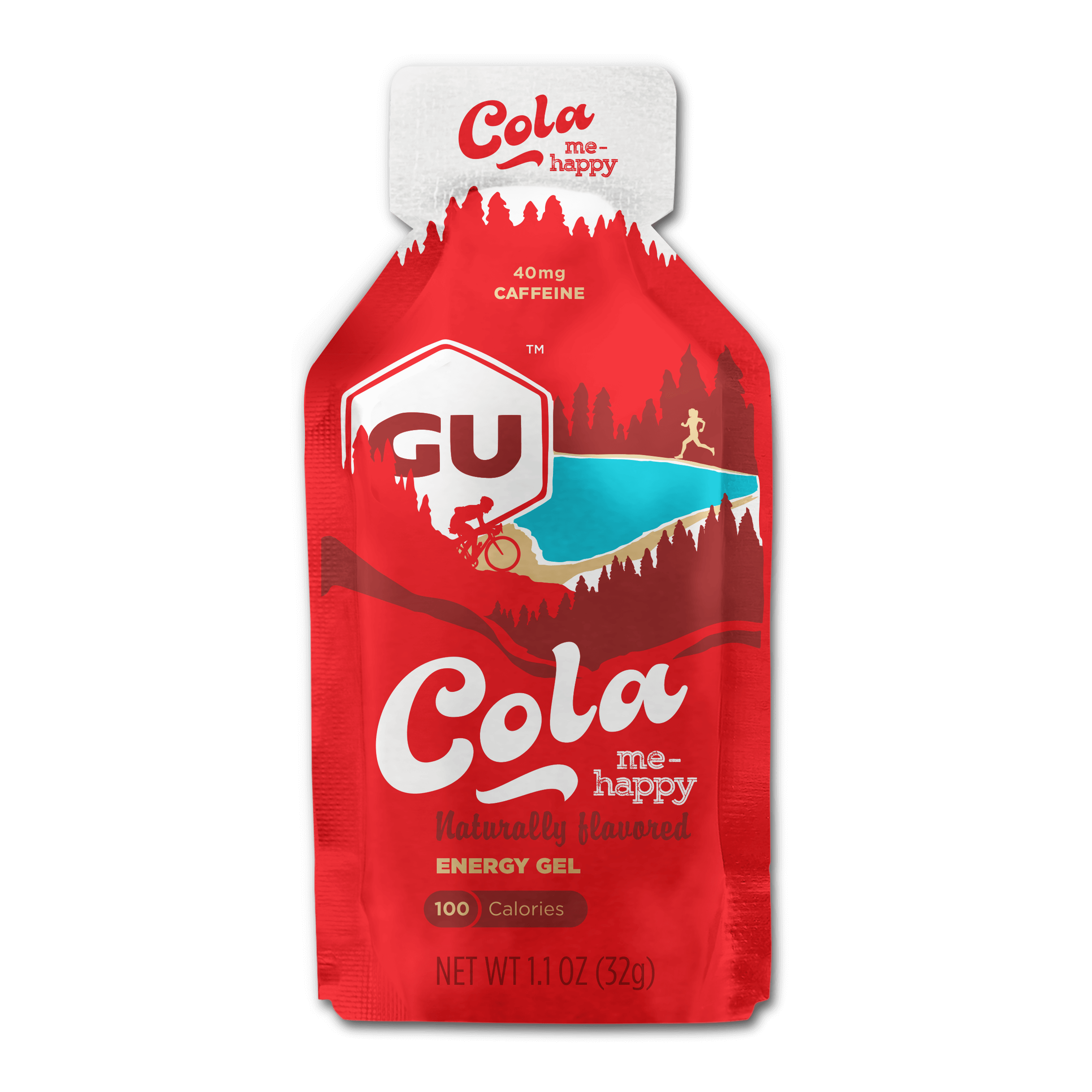 GU Energy Energy Gel Cola Me Happy med koffein (24 x 32g) 12 st. BEMÄSTRA