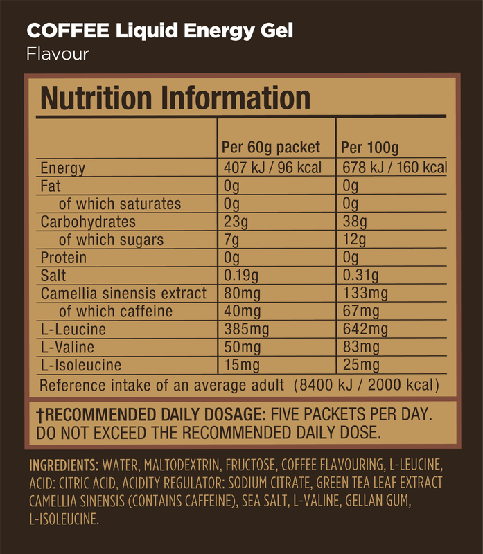 GU Energy Energigel Liquid Coffee 60g (12 pack) DATUMVAROR