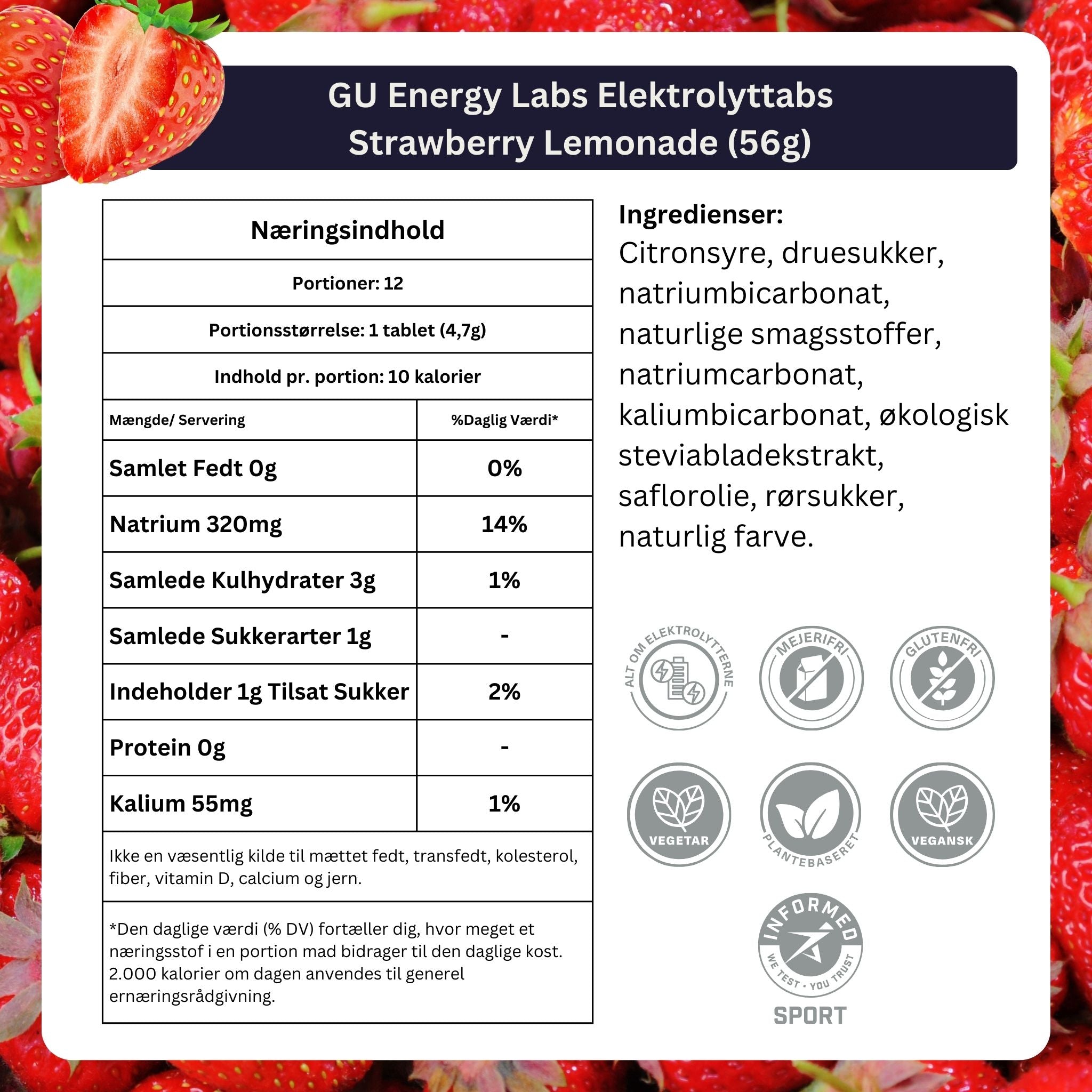 GU Energy Labs Electrolyte Tabs Tri-Berry 8x56g - DATUM PRODUKT