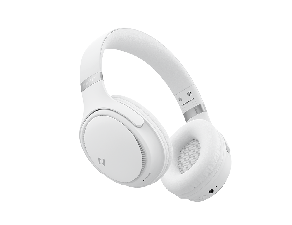 Havit Headset H630BT Bluetooth Over-Ears (Vit)