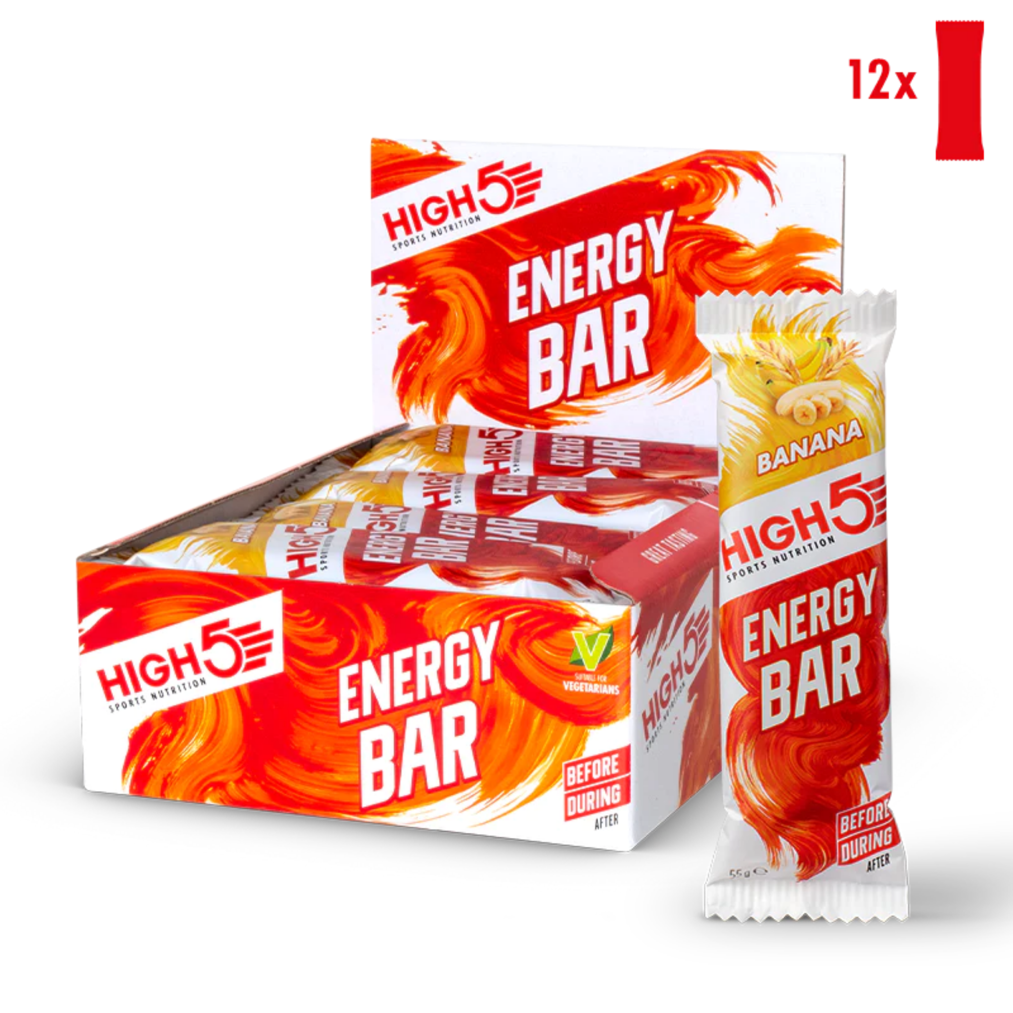 High5 Energibar Banana (12 x 55g) Kort datum