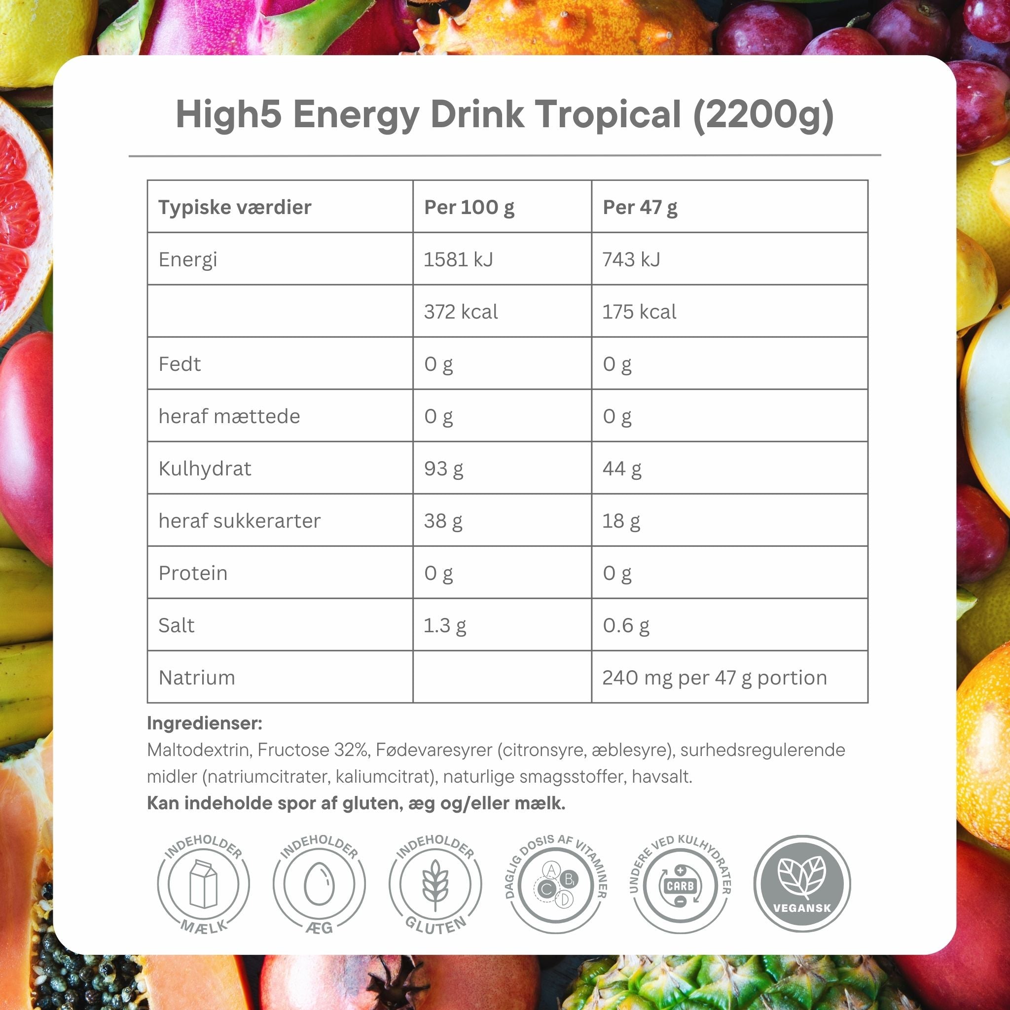 High5 Energidryck Tropical (2,2 kg)