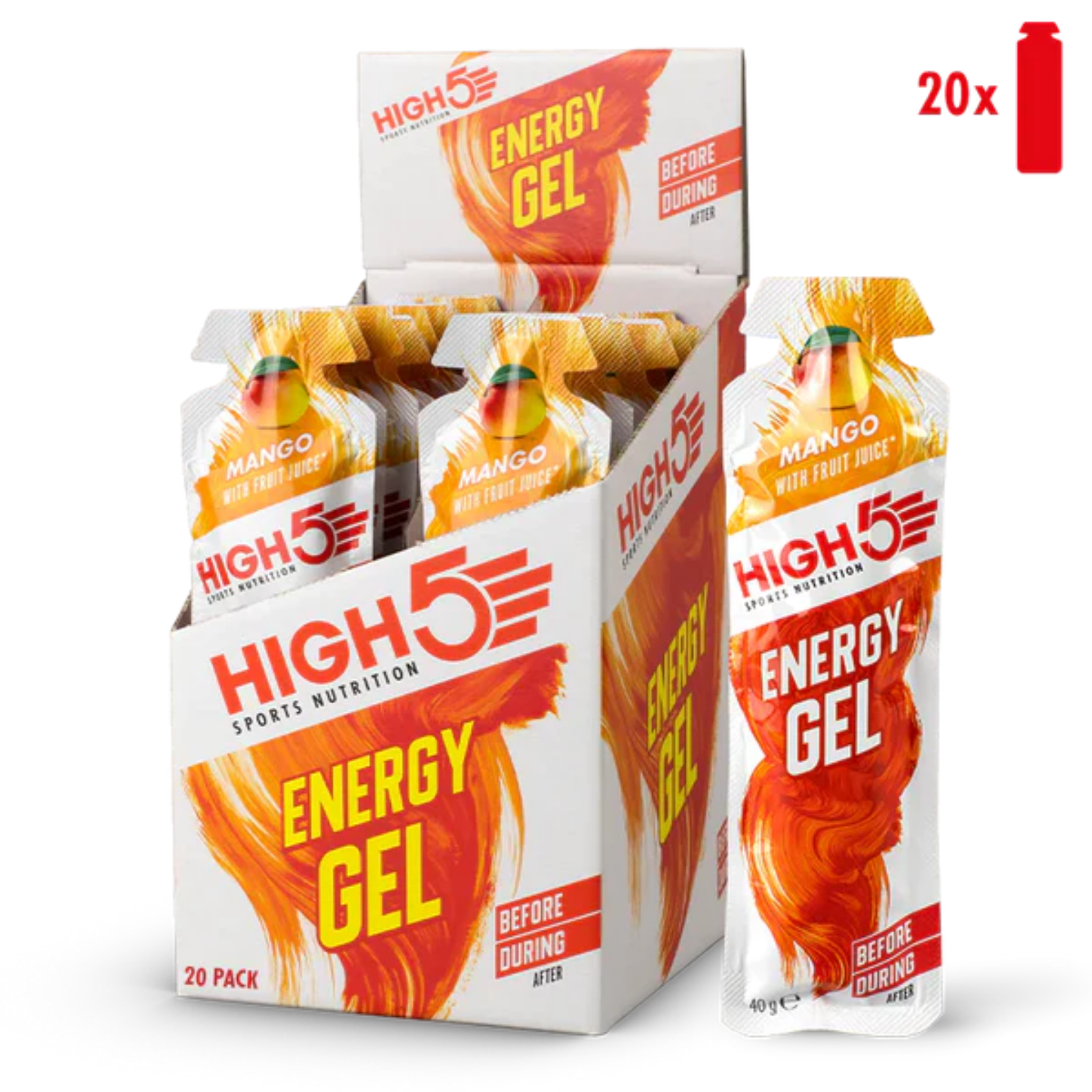 High5 Energy Gel Mango (20 st X 40 g)