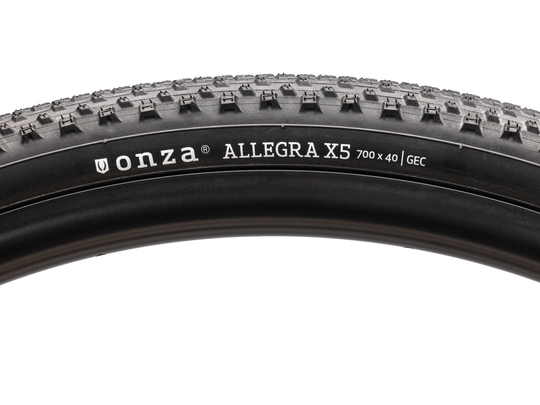 ONZA Allegra X5 Black 700x50C 610g Gravel vikbart däck