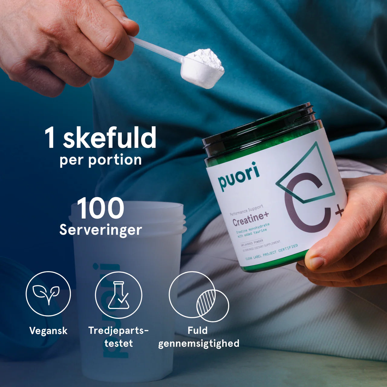 Puori C+ – kreatin+ prestationsstöd