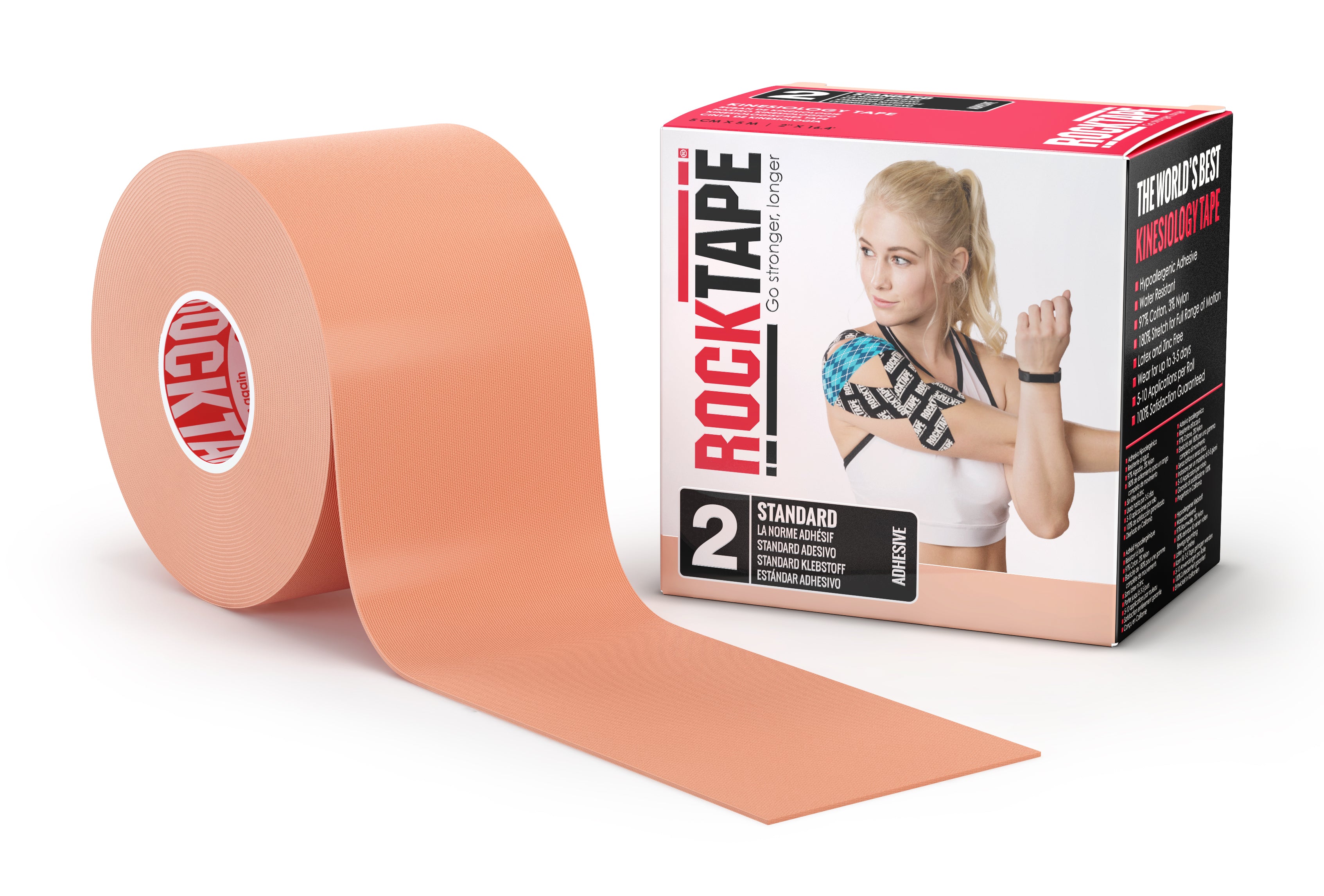 RockTape Kinesiologitejp 5cm x 5m Beige