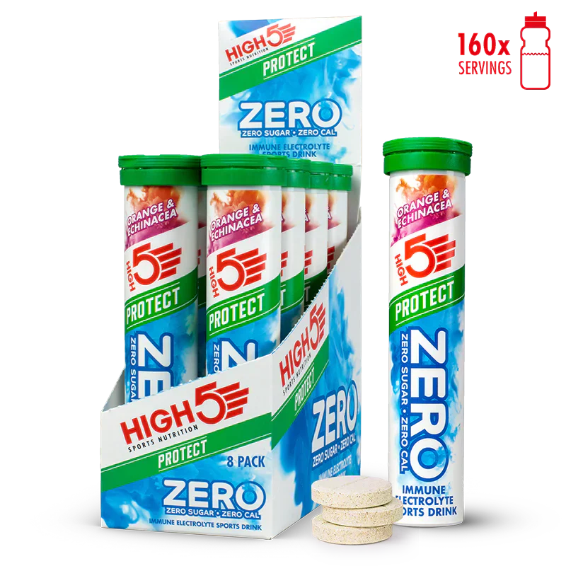 High5 Electrolyte tabs ZERO Protect Orange &amp; Echinacea (8x20 tabs)
