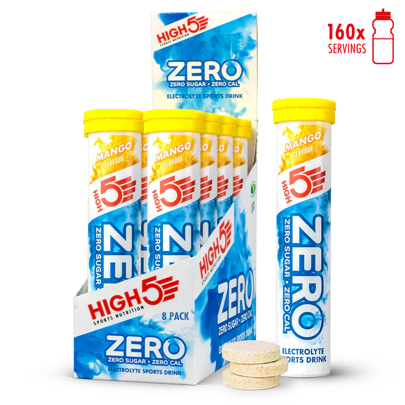 High5 Elektrolyttabletter ZERO Mango (8x20 tabletter) Utgånget datum