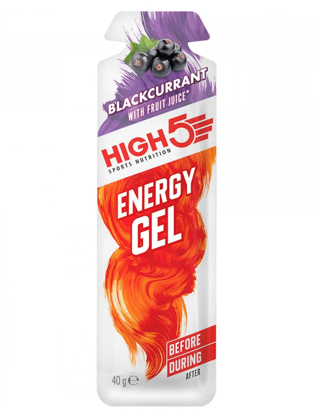 High5 Energigel Blackcurrant 40 g x 140 st. DATUMVARA låda