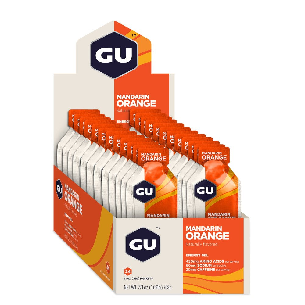 GU Energy Energigel Mandarin Apelsin med koffein 32g - DATUM PRODUKT